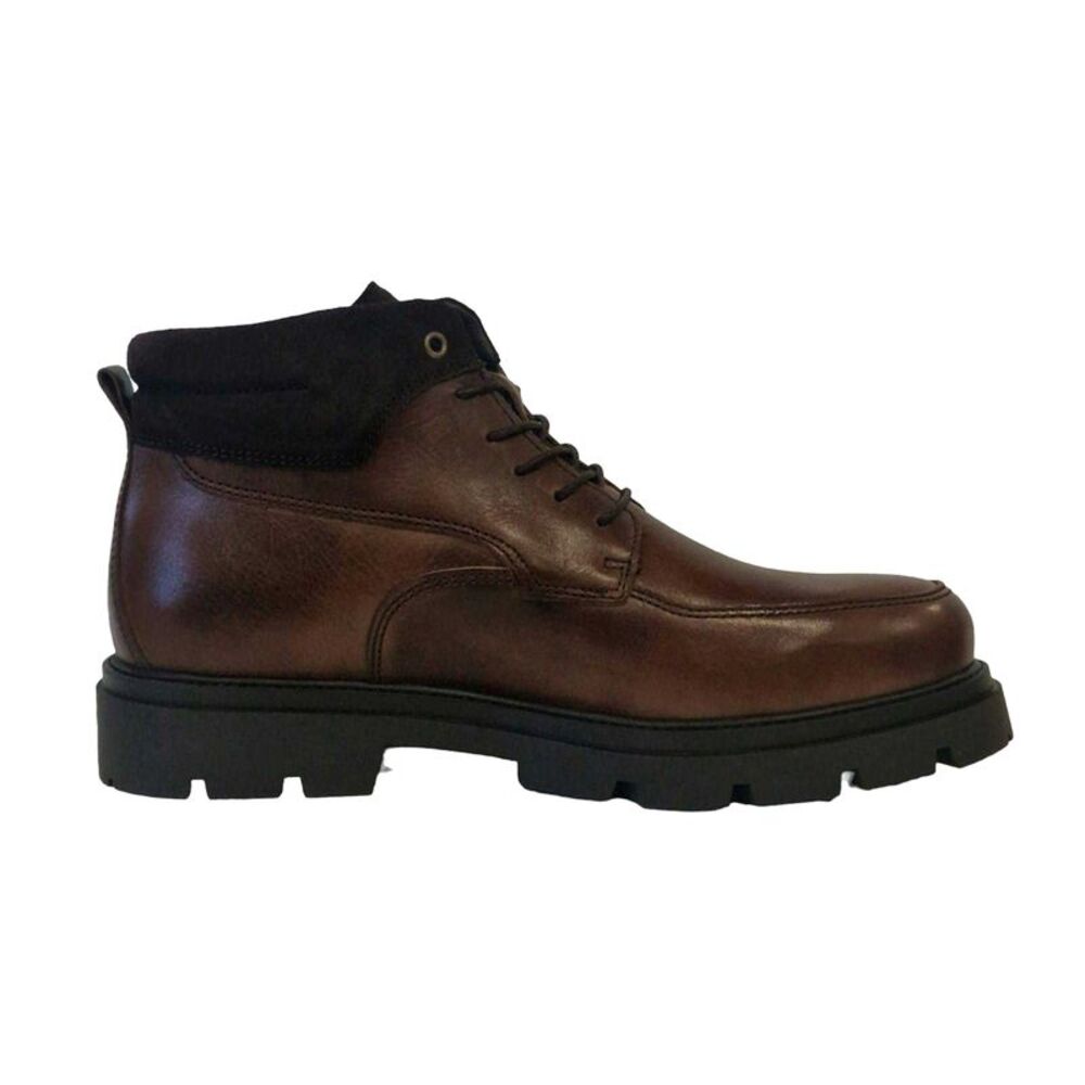 Firetrap Mens Leather Boots / Dark Brown